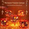 DIY Mid-Autumn Festival Ferris Wheel Rotating Lantern for Kids - Handmade Chinese Flower Lantern Kit
