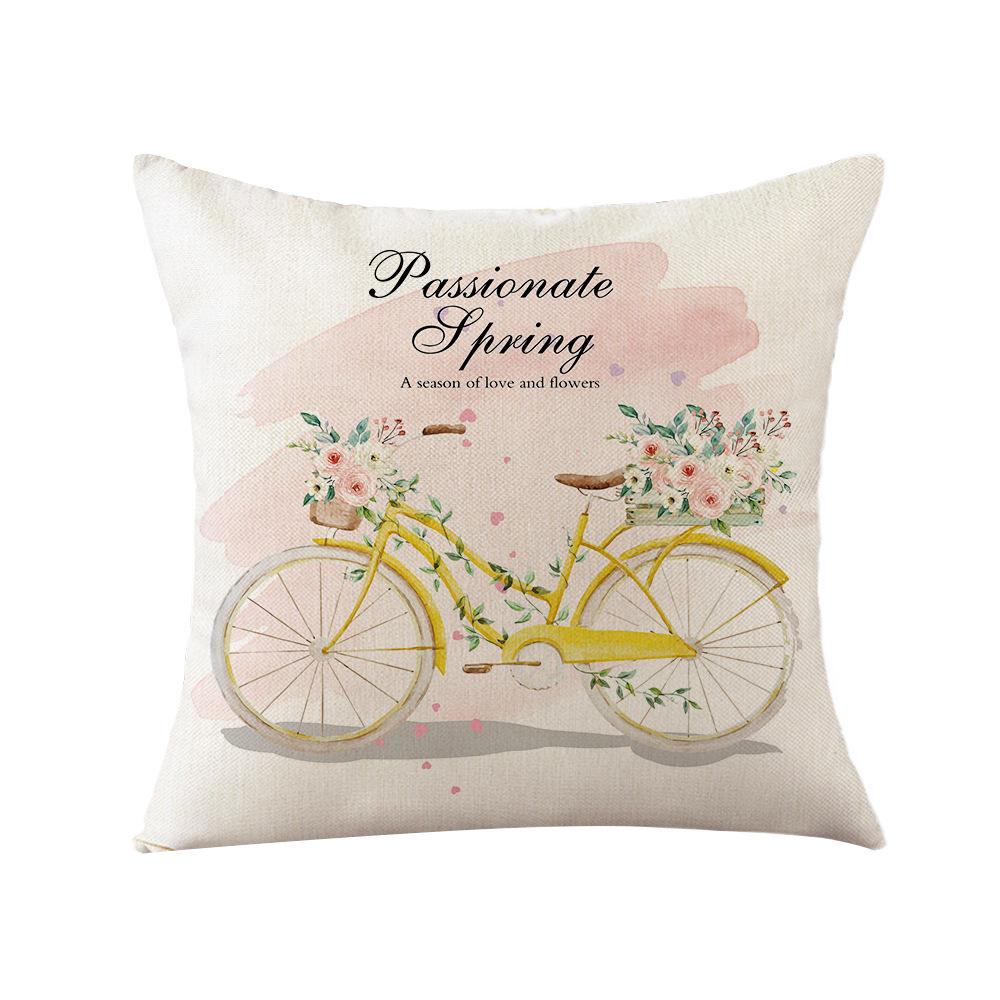 Aquarell Frühlings Kissenbezug Nordische Blume Heim Kissenbezug Polyester Schlafzimmer Sofa Kissenbezug