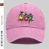 pc Fun Cute Three Birds Print Baseball Cap Casual Design Sun Hat Comfortable And Lightweight Buckle Adjustable Fashion Skateboa