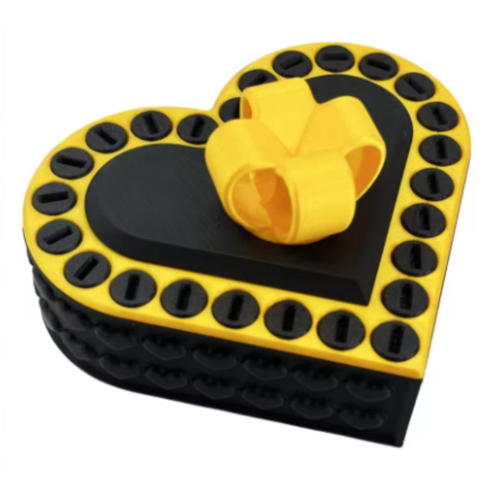 

8 cm Annoying Gift Box Heart Shaped 3 D Printed Box Unique Puzzle Box Party Supplies Style 7