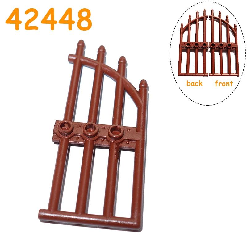 Construction Block City Accessories MOC Part Fence Railing Stair Barrier Ladder Guard Bar Castle Garden Farm Military Assemble Brick
