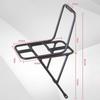 Durable Front Bike Rack Sturdy Aluminum Alloy Easy Installation Cargo Equipment for Bicycle Commuting and Touring