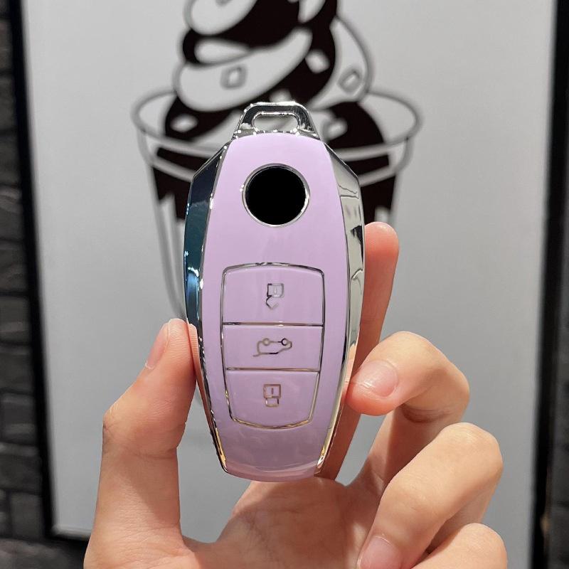 Tpu Car Remote Key Case Cover Protect Shell Fob For Vw Volkswagen Touareg 2013- Keychain Accessories