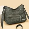 Retro-Mode Mehrfachtaschen Vielseitige Mittleren Alters Mutter Ausgehtasche Große Kapazität Schulter Umhängetasche