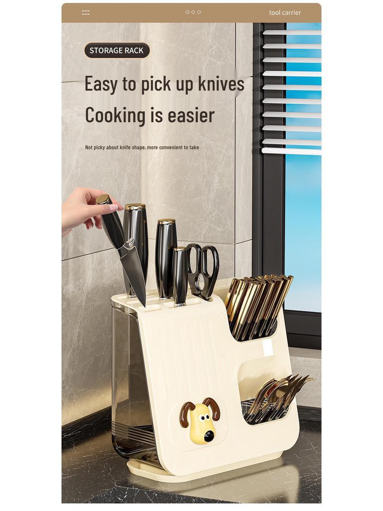 High-End Kitchen Countertop Multi-Purpose Organizer for Chopsticks, Knives, Spoons & Utensils
