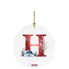 26 Letters Santa Christmas Pendant Acrylic Car Pendant Christmas Tree Decoration