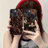 Coffee Beans Silicone Mobile Phone Case for iPhone 17 16 15 14 13 12 11 X XR XS Air Pro Max Plus Mini Colorful Cover