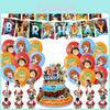Colorful One Piece Themed Birthday Party Decoration Set Vibrant And Whimsical Paper Props And Balloons