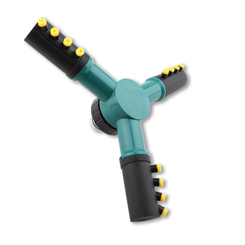 360° Automatic Rotating Sprinkler Head with Three-Pronged Design