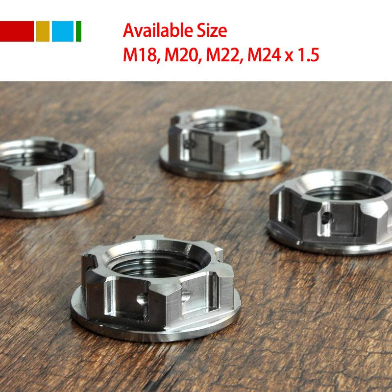 Modification Rear Axle Titanium NUT for Motorcycle Rear Axle Nut M18 M20 M22 M24