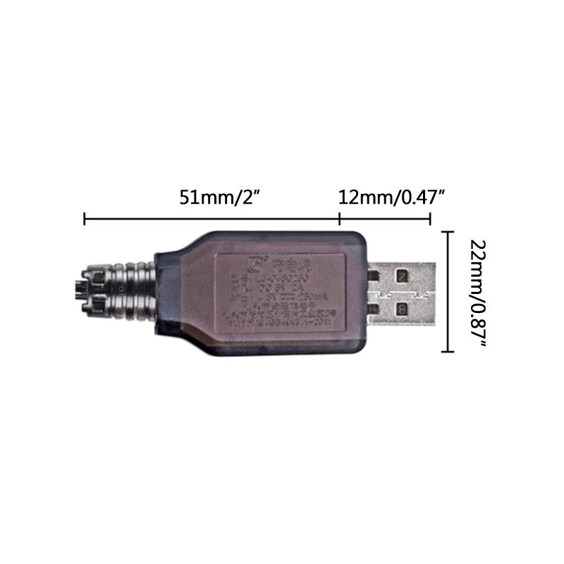 4.8V 200mA USB Charger With KET-2P Connector Plug NiMH NiCD RC Model Battery Pack RC Toys Battery Charger