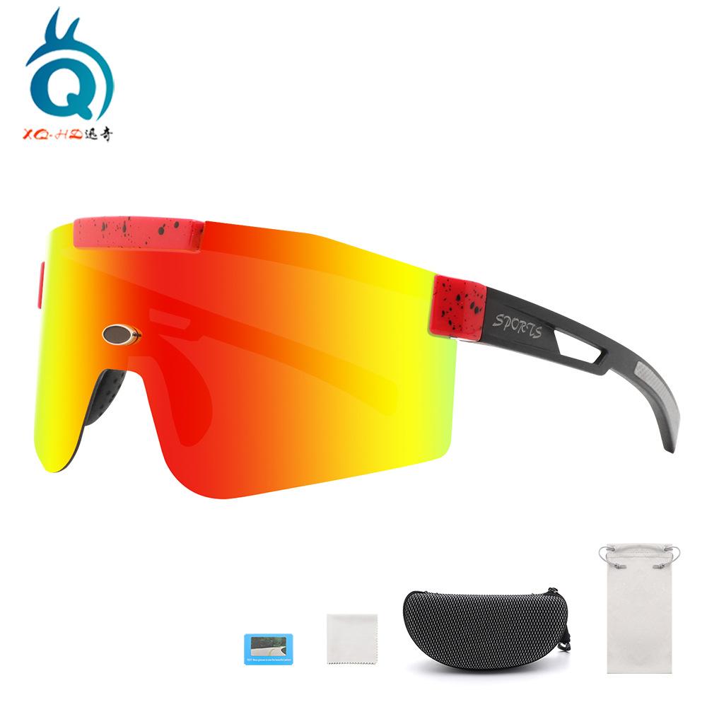 

2021 Cross Border Hot Colorful HD Bicycle Outdoor Riding Glasses With Magnetic Buckle Men Women Polarized