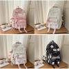 Mochila Estilo Niña Con Múltiples Compartimentos Y Material De Nailon Para El Aprendizaje Escolar