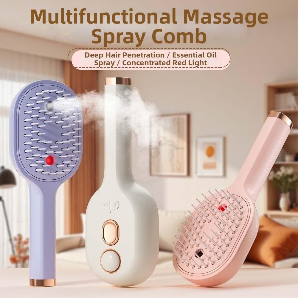 Nano Mist Scalp Massager Comb Portable Cushion Comb Spray Hairbrush for 3.7V/400mAh Women