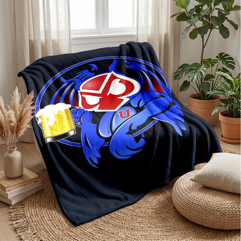 Universidad de Chile Theme blanket Soft Flannel Blanket Plush Throw Blanket Cozy Sofa Bed Blanket for Home Decor