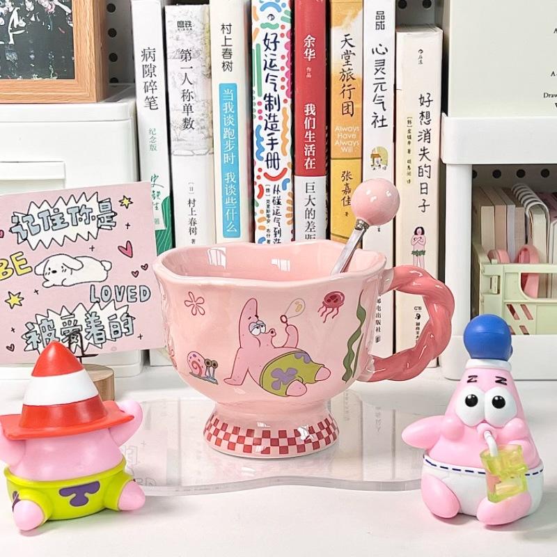 Søt Svampebob Firkant Patrick Stjerne beger keramisk krus av høy verdi for jenters bursdagsgave