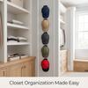 5-Pack Adhesive Hat Hooks for Wall - Minimalist Baseball Cap Organizer & Display Rack - No Drilling Sticky Hat Hangers for Door, Closet & Room Decor