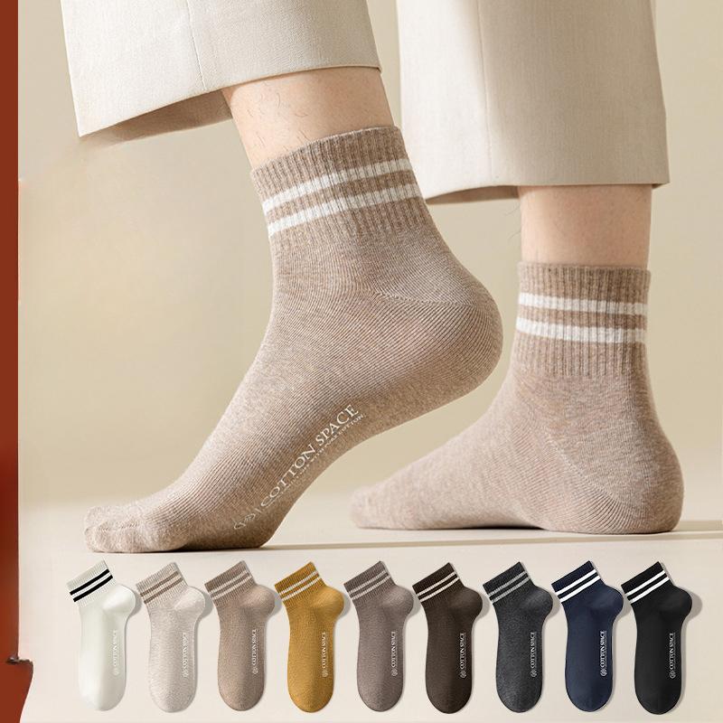 

Male Spring and Summer Antibacterial Deodorant Anti Pilling Socks 1 pair білий
