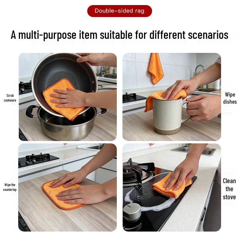 Oil-Resistant Super Absorbent Kitchen Dish Towel