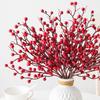 Artificial Flowerplant Holly Little Red Fruit Wholesale New Year Christmas Home Vase Livingroom Wedding Holiday Party Diy Decor