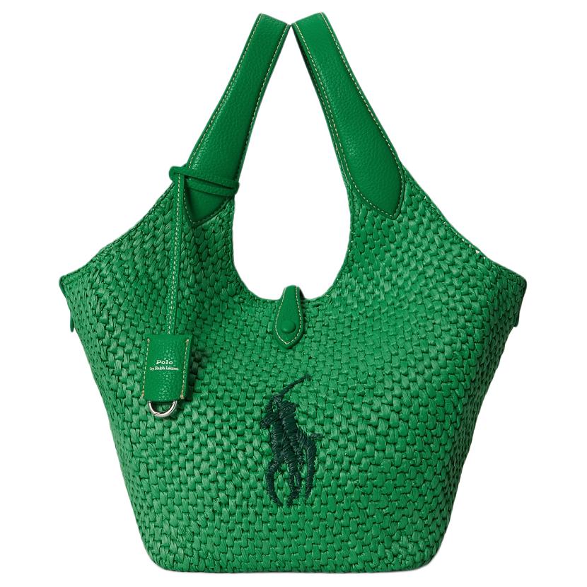 

Polo Ralph Lauren Polo Play Iconic Brand Logo Cellulose Material Tote Bag Women tote bags Parrot-Green WAPOBAG0G620496 Basic Set (Bag+Dust Bag)
