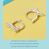 925 Sterling Silver Lively Cat Earrings: Versatile Platinum-Plated Kitten Jewelry for Women