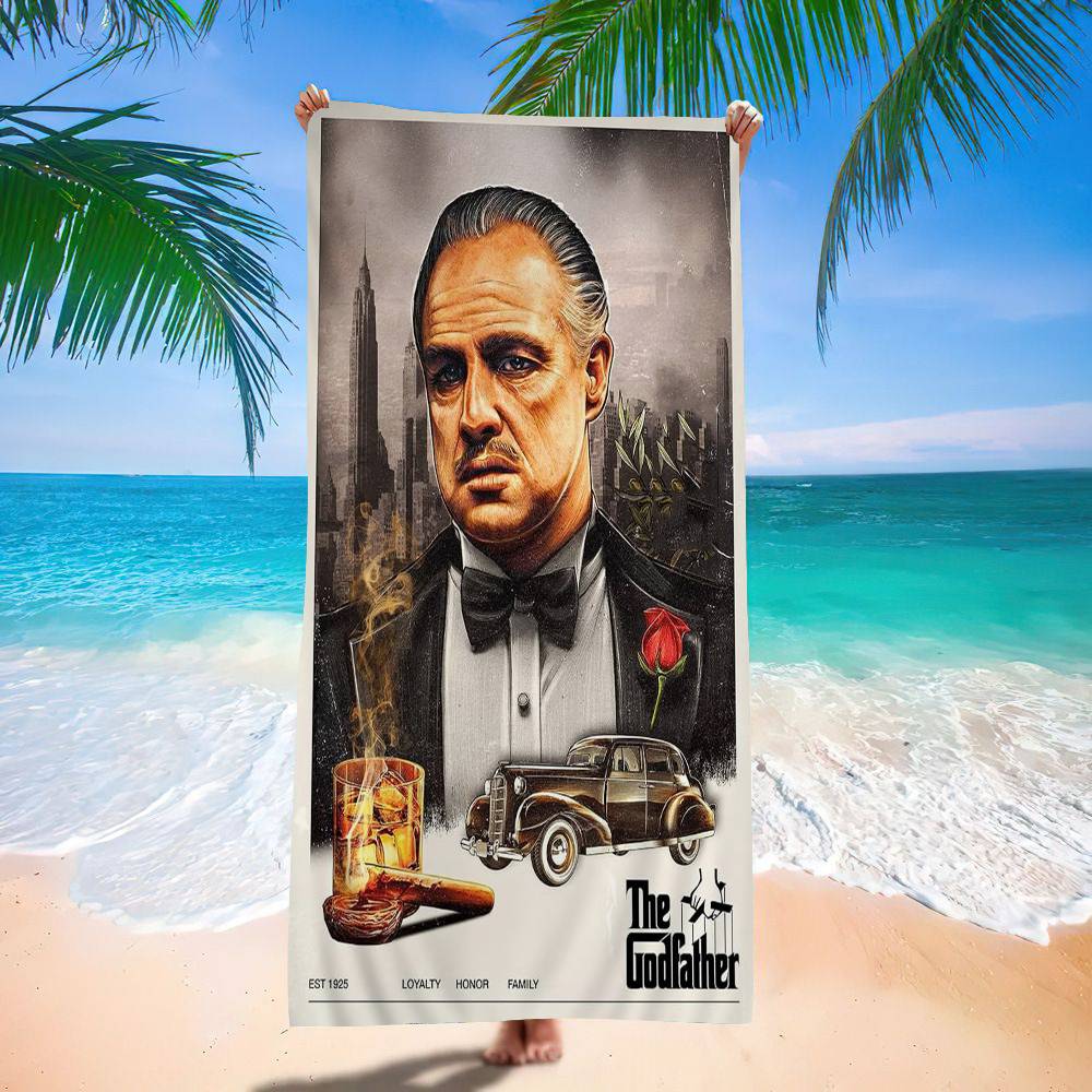 Movie The Godfather Microfiber Beach Towel Absorbent Quick Dry Soft Yoga Swimming Resort Mountain Climbing Towel