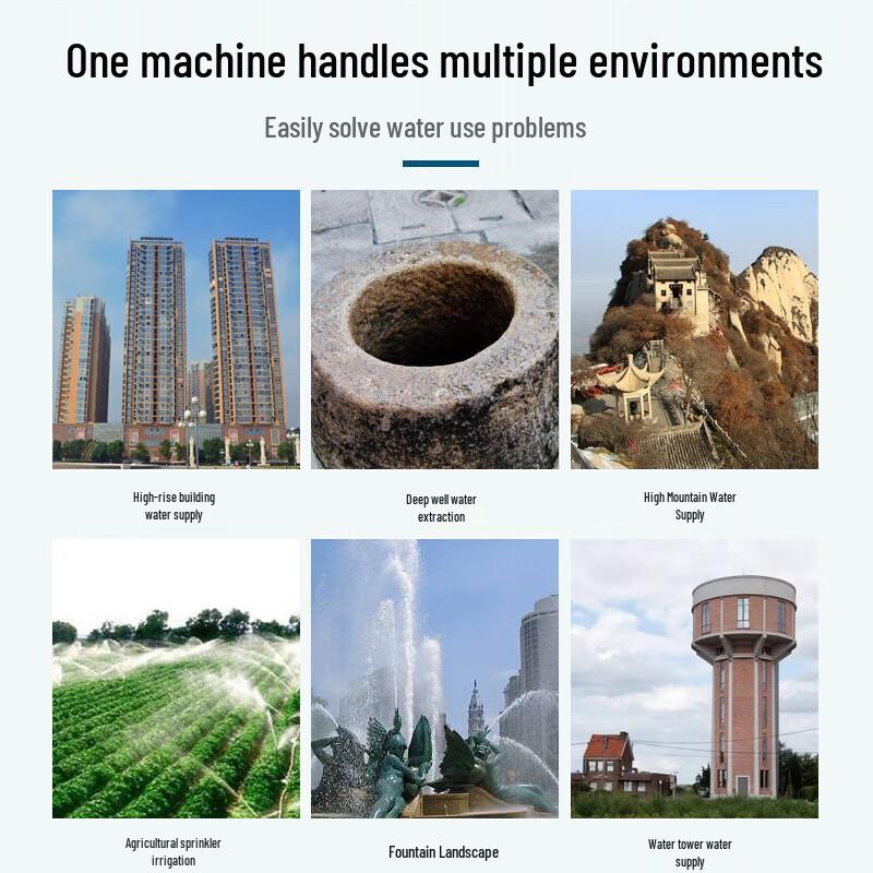 Jingxinfeng Household Stainless Steel Submersible Deep Well Pump