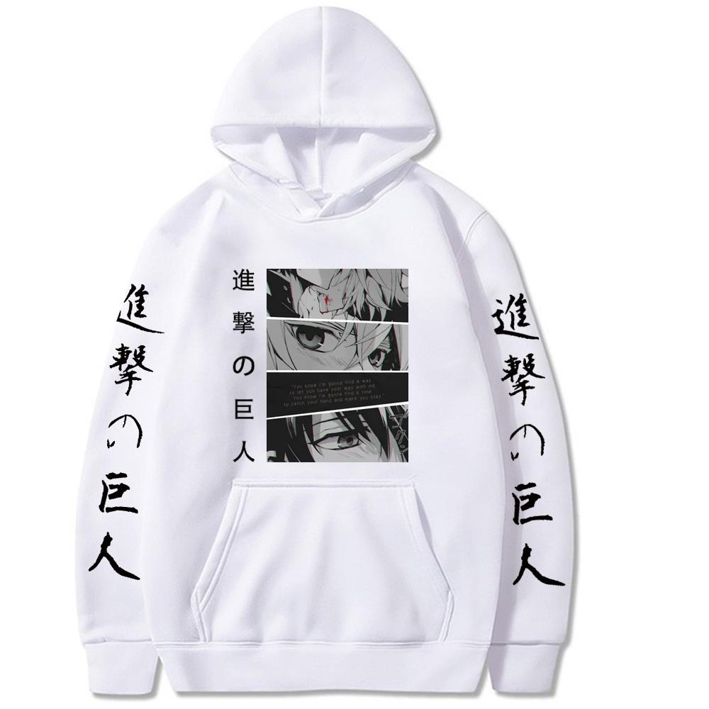 Funny Japan Anime Seraph Of The End Oči Mikiny Móda Kreslený Hyakuya Mikaela Harajuku Neformální Zima Ženy Mikina s kapucí