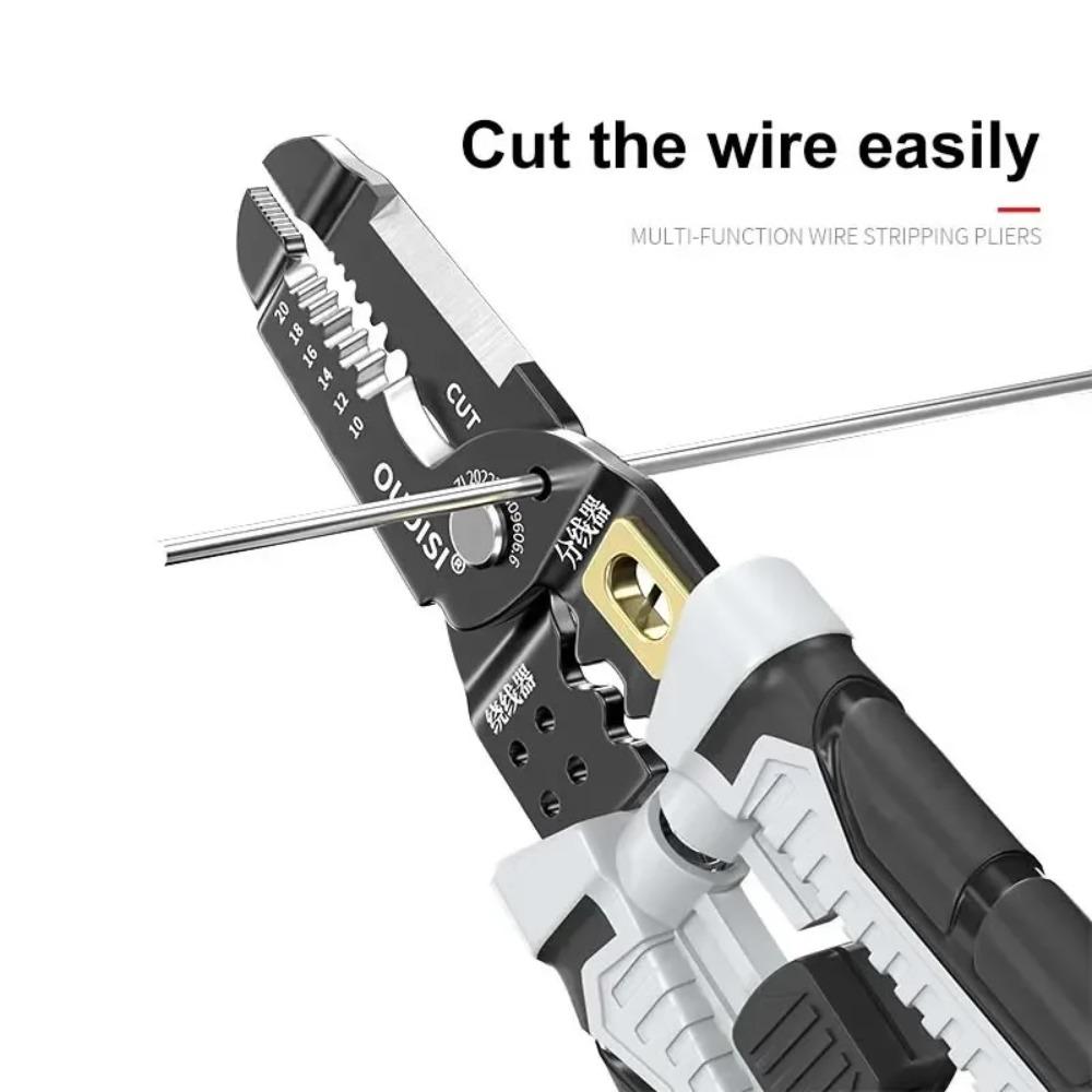 25 In 1 Multi-functional Wire Stripping Pliers Electrician Pliers Long Nose Pliers Wire Stripper Cable Cutter Terminal Crimping