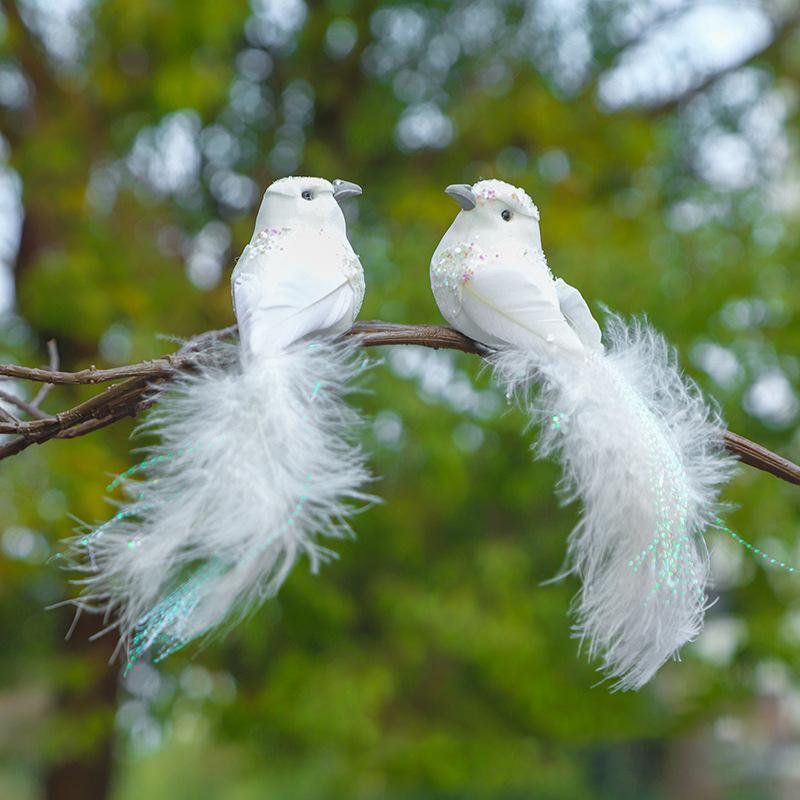 1Pcs Cute Artificial Birds Fake Foam Animal Simulation Feather Birds Models Tit Diy Craft Home Garden Ornament Decoration