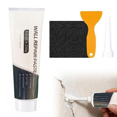 Efficient Drywall Repair Kit with Scraper, Wall Repair Paste Tube, Quick-Drying Wall Mending Agent, Wall Repair Paste, Multi-Functional Patch Paste
