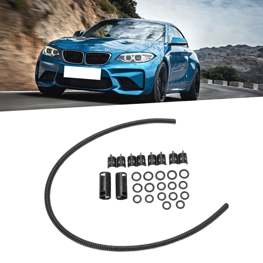 Windshield Washer Hose Kit 50cm Professional Premium Material Durable Wide Compatibility Corrugated Pipe