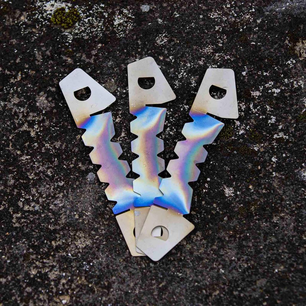 VARGO Hexagon Wood Stove Compatible Titanium Trivet T3 Lightweight Compact