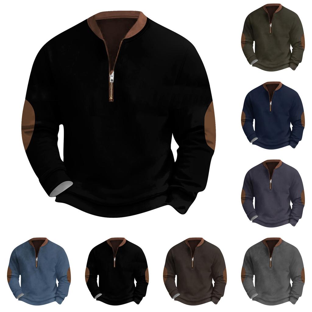 Lässiges Retro-Sweatshirt mit Farbverlauf für Herren
