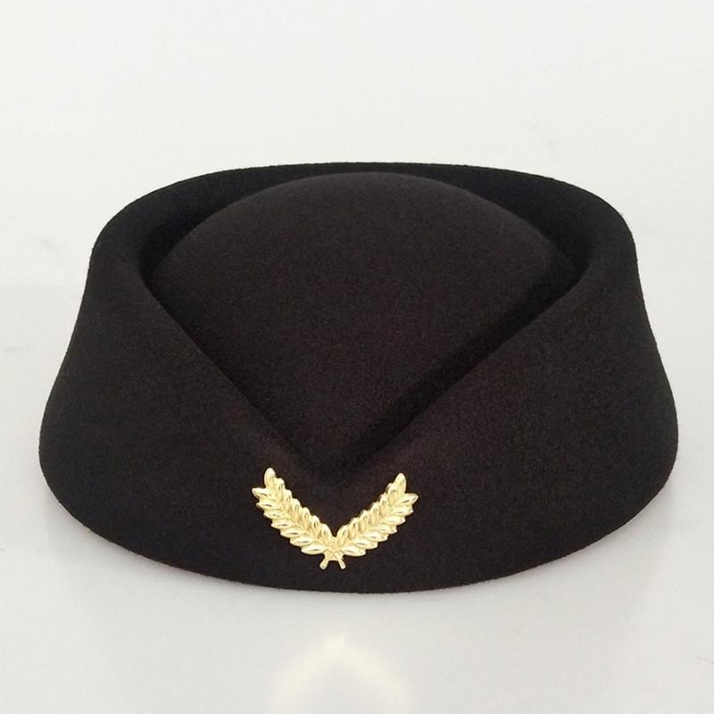 Kapelusz Stewardesy Stewardesa Hostessa Strój Cosplay Transmisja na żywo Występ sceniczny Nieruchomość budowlana