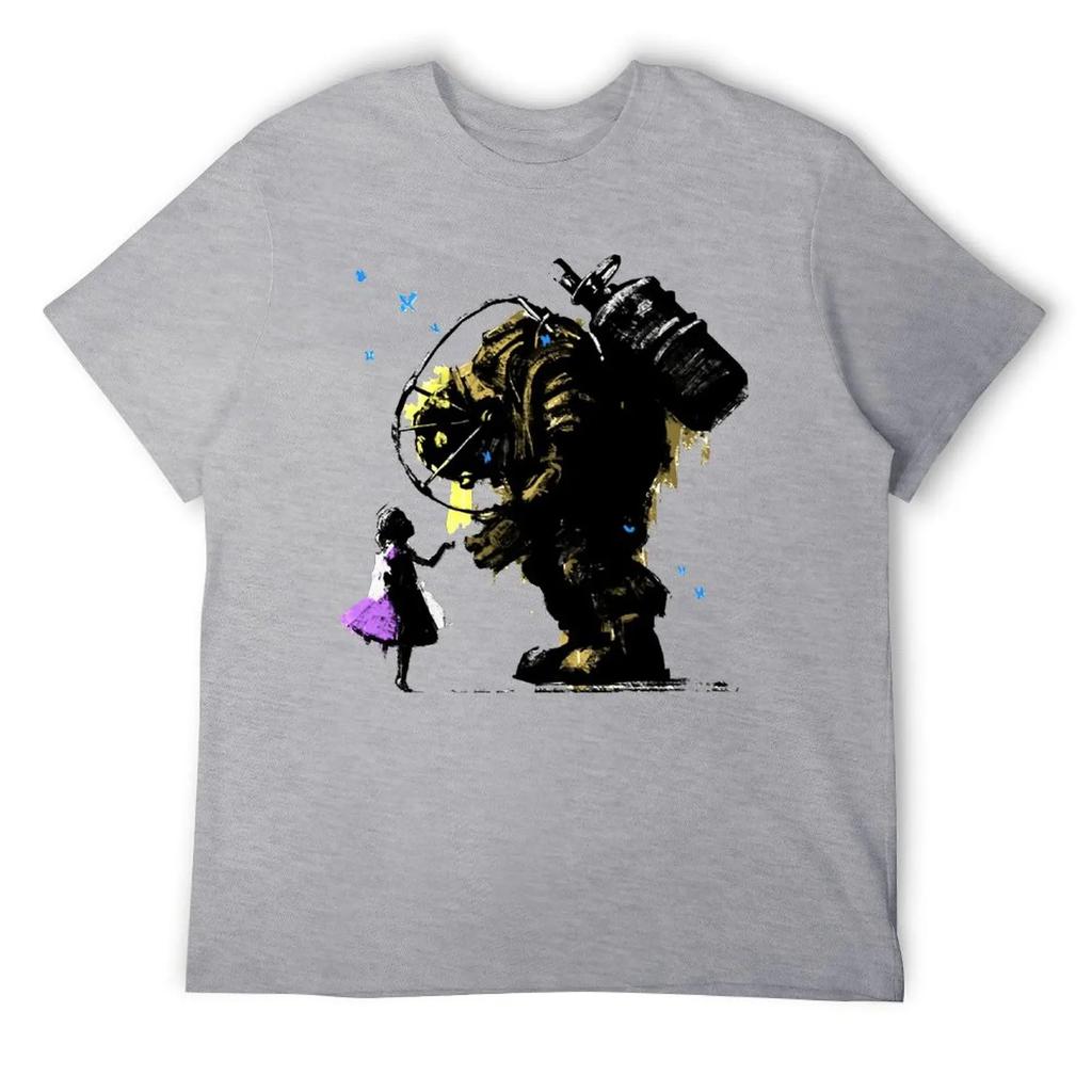 Bioshock Ll Always Protect You Essentia T-shirt Round Neck Movement Funny Joke Top Tee Novelty Travel Eur Size