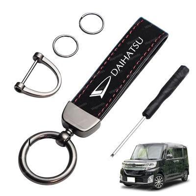 Jimny Car Keychain Compatible with All Jimny JB64W JB74 JB23 JA22 JA12 Features a Dedicated Leather and [Oposs] - Series. Logo, Construction,
