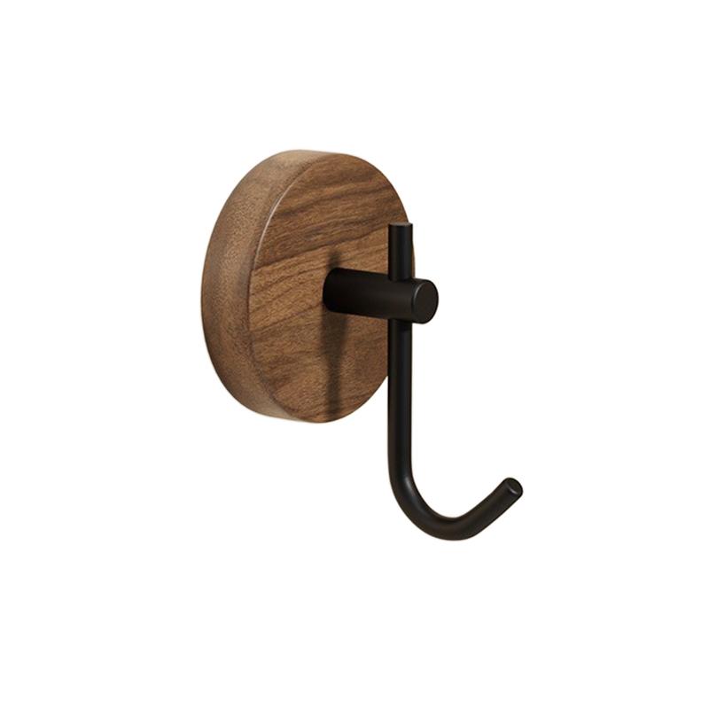 

1 шт./4 шт. Черные J-образные крючки из грецкого ореха, Крючки для ванной комнаты, Пластиковая настенная полка, Кухонные настенные крючки, Современные минималистичные крючки, Гардеробная