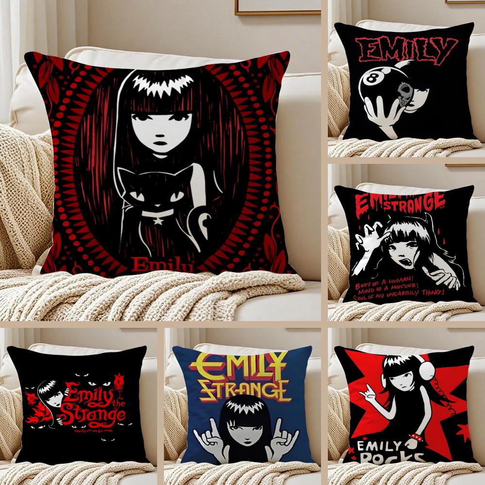 Comics Quirky EEmily The SStrange Cushion Cover Pillowcase Antidustmite living Room Sofa Decor Cushion Room