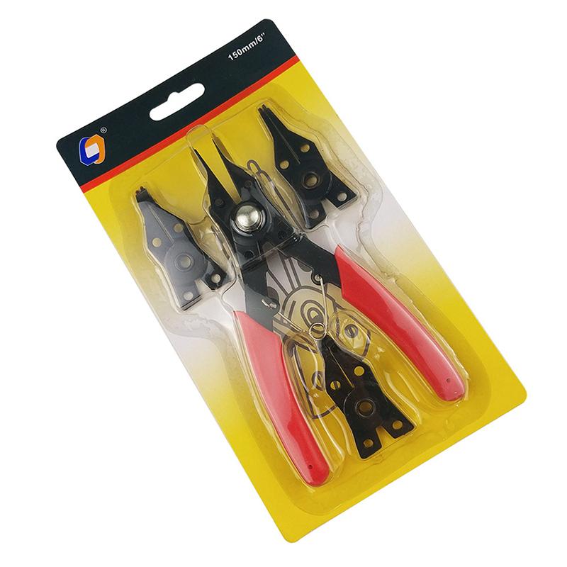 4 In 1 Multifunction Circlip Pliers Snap Ring Pliers Retaining Circlip Pliers Disassembly Ring Pliers Hand Tools
