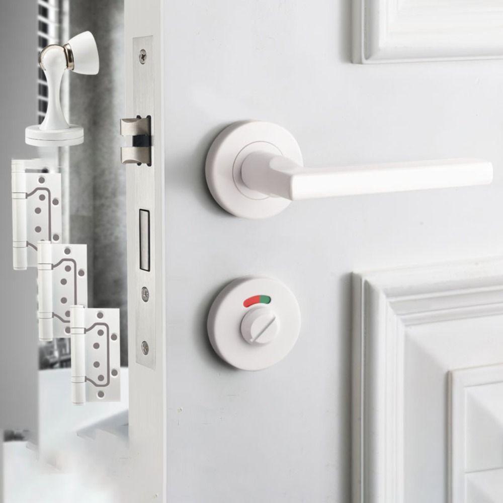 Stainless Steel Indicator Door Lock Nylon Plastic Stainless Steel Deadbolt  Dressing Room