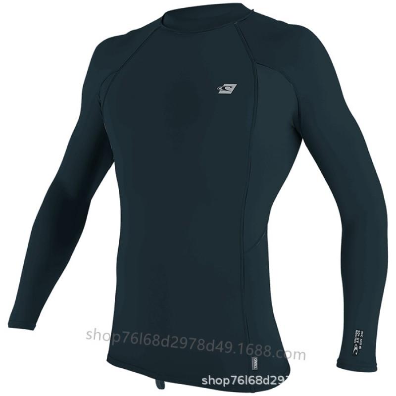 Men Women UV Protection Long Sleeve Rash Guard Surfing Dive Suit Quick Dry Snorkeling Top High Neck