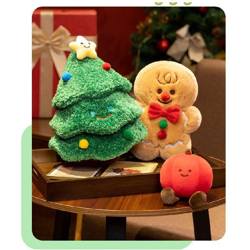 Series Dolls Christmas Bear Xmas Tree Gingerbread Man Deer Plush Toy Decoration