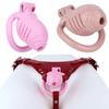 FRRK Kleiner Realistischer Penis ABS Keuschheitskäfig 4 Größen Ringe Komfort Passform Tragen BDSM Fessel Ausrüstung für Femboy Schwulen Mann