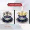 Qiuqiao Single-Person Enamel Cloisonné Copper Hot Pot & Grill