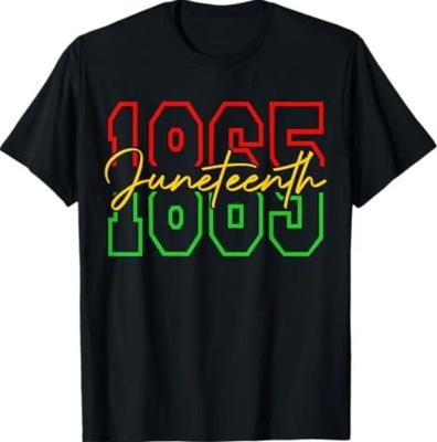 Koszulki Juneteenth 1865 Kobiety Mężczyźni 19 czerwca 1865 Dzień Wolności T-Shirt