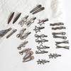 28Pcs/Set Y2K Silver Color Hairpins for Women Girls Star Hair Clip Multiple Styles Seamless Duckbill Clip Girls Hair Accessoires