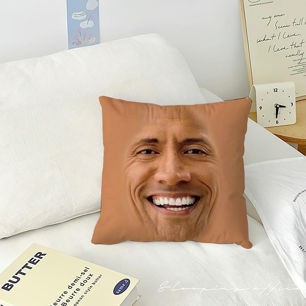 La Faccia della Roccia D-Dwayne Cuscino Divano Soggiorno Camera da Letto Testiera Schienale Cuscino Cuscino Quadrato Cuscino per il Riposo