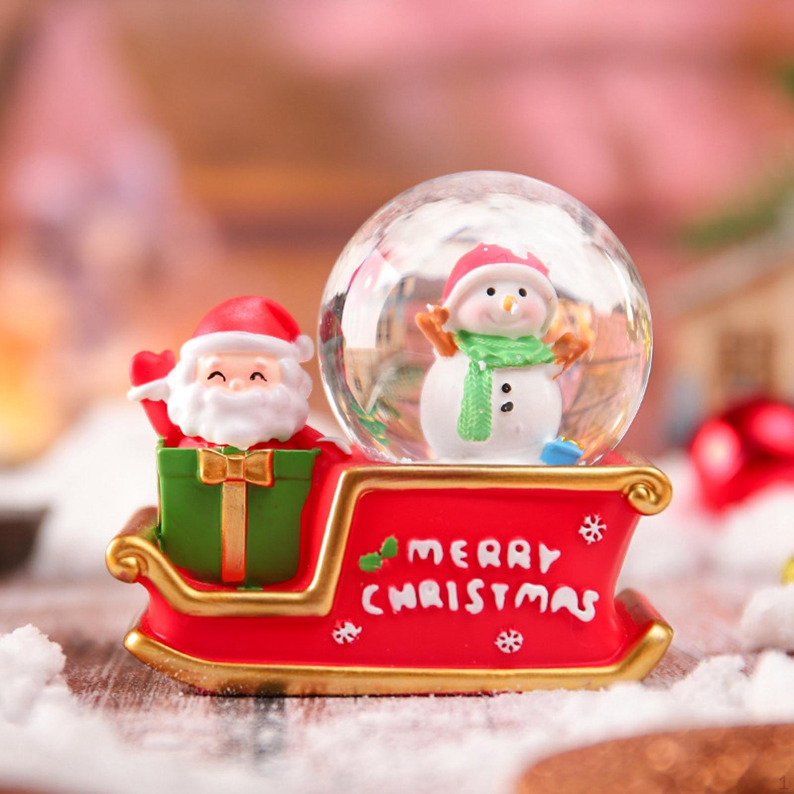 

Santa Sleigh Decor Christmas Decoration Globe Decorative Tabletop Decoration,Christmas Ornament for